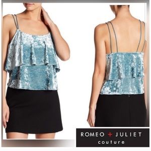 Romeo and Juliet Couture crushed velvet tank top